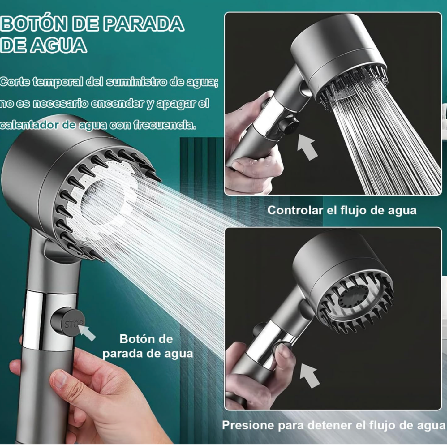 Cabezal de ducha purificador con 5 filtros para una piel más suave y una piel con mejor aspecto