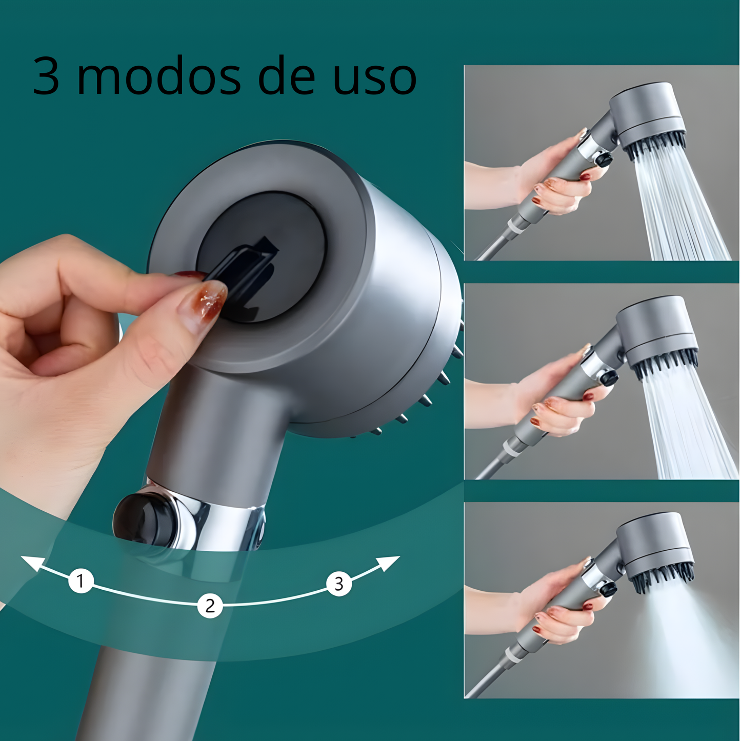 Cabezal de ducha purificador con 5 filtros para una piel más suave y una piel con mejor aspecto